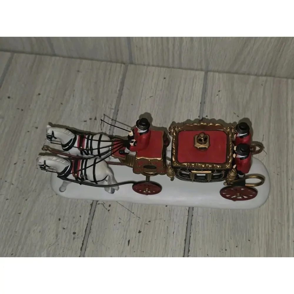 Vtg Department 56 Dickens Village Series The Queens Parliamentary Coach 58454